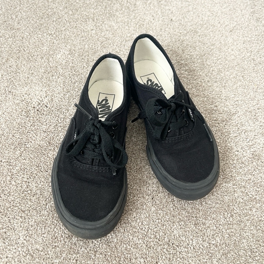 Vans Sneakers Youth 13.5 Skateboarding Shoes Black Casual Kids